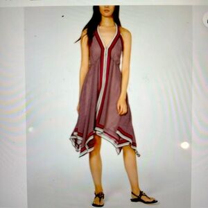 MICHAEL KORS high low halter dress